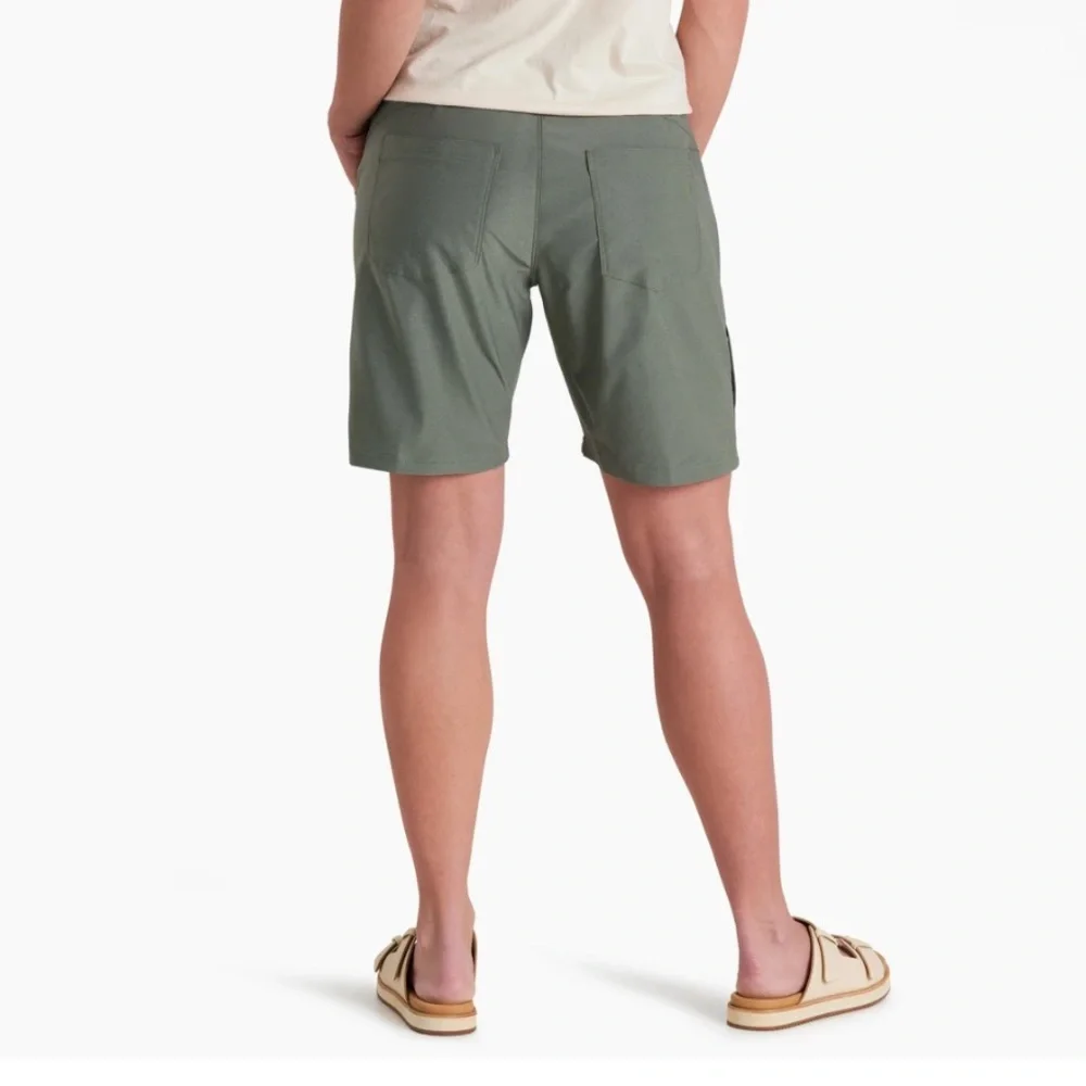 Kuhl Trekr 8” shorts light blue/green pull on‎ sz “large